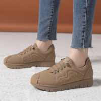 软底面包鞋女2025年春秋新款舒适厚底休闲跑步鞋百搭轻便运动女鞋