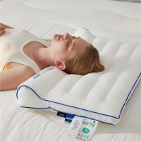 全棉A类castor防螨高弹颈椎牵引枕 中低枕芯 家用深睡眠枕头