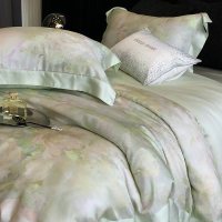 高端田园风A类baby级80支兰精天丝四件套浪漫印花亲肤凉感套件