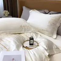 A类母婴级长绒棉四件套轻奢风刺绣工艺2被套床单1.8床上用品