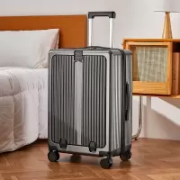 前开盖行李箱20寸登机箱新干旅行箱万向轮24寸密码拉杆箱抗摔
