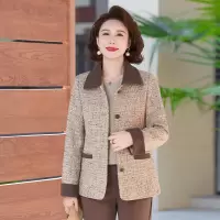 2025年女春秋新款外套40-60岁中老年女装妈妈装大码衣服矮个子春