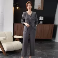 2025年春装长袖妈妈装套装两件套50岁中老年女士休闲春秋装衣服薄