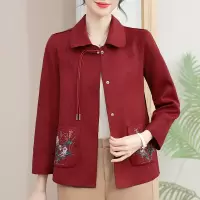 50岁妈妈装大码宽松中老年外套女40-60岁洋气中年女装时尚衣服春