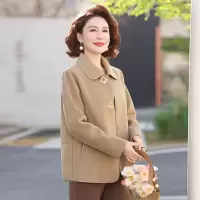 中老年女装外套春秋新款2025年妈妈装洋气薄款春装60岁中年婆婆装