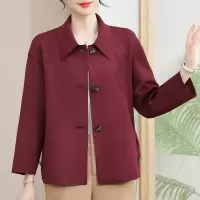 中老年春装外套女40-60岁洋气妈妈装大码服装中年人短款时尚婆婆