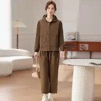 新款中年妈妈套装时尚休闲运动两件套中老年春秋新款衣服40-60岁