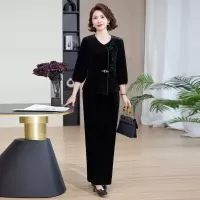 洋气妈妈装两件套40岁中老年人衣服40-60岁时尚收腰衣服春秋新款