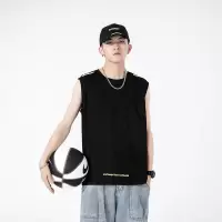坎肩背心男装2025夏季新款无袖T恤男士学生纯棉运动速干情侣潮牌