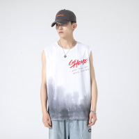 男士坎肩背心夏季新款无袖T恤运动休闲青少年圆领打底衫潮牌男装