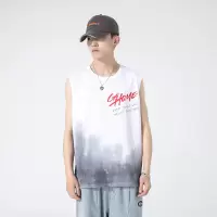 男士坎肩背心夏季新款无袖T恤运动休闲青少年圆领打底衫潮牌男装