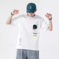 男装2025夏季新款短袖T恤男士韩版学生半袖纯棉打底衫潮牌上衣服