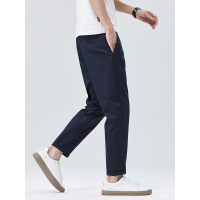 九分裤男9分裤 立体抗皱易打理纯色潮牌弹性轻商务休闲裤春季