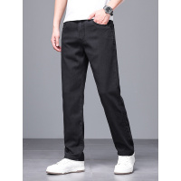 春夏新款牛仔裤男宽松直筒薄款透气日常基础百搭大码加肥加大男裤