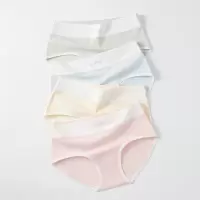 A类棉女士内裤 7A加长裆女士内裤 中腰聚乳酸裆纯棉内裤女