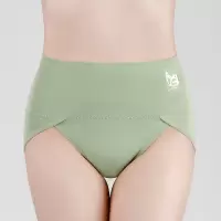 盒装4条 石墨稀纯棉高腰内裤印花女士内裤 高腰收腹女内裤