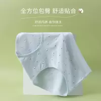 盒装4条纯棉女士内裤 印花女士棉质内裤 中腰碎花三角裤女