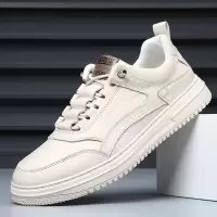 春季流行男鞋青春潮流休闲鞋青年韩版板鞋软皮休闲鞋皮鞋