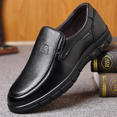 大码男鞋男鞋小码37码真皮47码男士皮鞋中老年人48码爸爸皮鞋