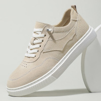 头层猪皮男鞋2025新款春秋尚休闲鞋软皮软底防滑开车鞋真皮板鞋子