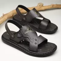 户外开车凉鞋男夏季软底凉拖鞋两穿休闲透气防滑沙滩鞋男