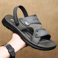 潮流凉鞋男2025夏季新款超纤休闲沙滩鞋男士软底外穿两用凉拖鞋子