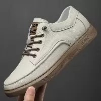 潮流百搭小白鞋2025夏季新款透气网鞋子男士休闲板鞋潮鞋