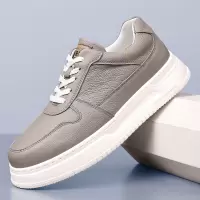 透气隐形内增高男鞋春季软底板鞋男款休闲鞋青年轻便透气MD小白鞋