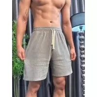 2025夏季新款树皮纹高级感休闲短裤男高定松紧腰宽松短裤