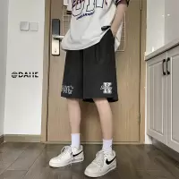 冰丝短裤男2025夏季新款港风设计感轻薄透气五分运动休闲裤子