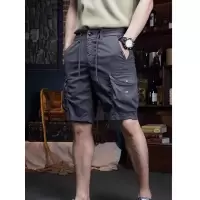 夏季新款工装短裤男士休闲多口袋宽松弹力型五分中裤