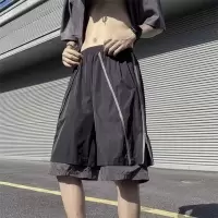 夏季男士休闲短裤男宽松韩版潮流港风五分裤沙滩裤子