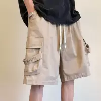 夏季男装立体工装短裤男士潮流休闲直筒五分裤宽松中裤