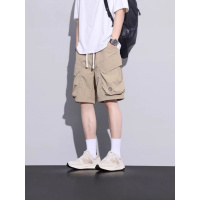 夏季运动裤户外工装裤时尚休闲裤男宽松大口袋五分裤