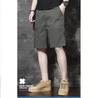男士休闲工装短裤夏凉爽潮裤子青少年运动裤直筒裤