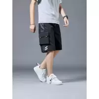 短裤男夏季薄工装裤休闲运动五分裤ins时尚潮流宽松短裤