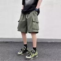 美式美式夏季薄款休闲工装短裤男大口袋潮牌大码五分中裤宽松休闲