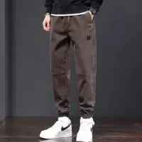休闲九分休闲裤子男士宽松夏季薄款男生束脚哈伦工装长裤