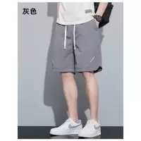 夏季新款美式短裤男潮牌薄款设计感小众宽松大码运动裤