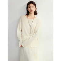 慵懒风和纸纱镂空长袖针织衫女25新款轻薄宽松防晒罩衫春季上衣女