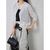 早春基础款 100羊毛开衫女25新款显瘦毛衣外套针织外穿春款上衣薄