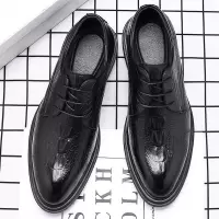 2025新款男士正装皮鞋男式商务皮鞋真皮单鞋英伦风办公通勤结婚鞋