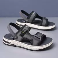 凉鞋男夏季新款时尚厚底男士凉拖高档乳胶气垫软底休闲沙滩鞋