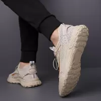 夏季运动鞋男新款透气飞织网面鞋薄款镂空休闲鞋轻便网布男鞋