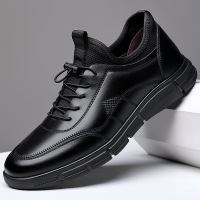 2025春季新款男鞋英伦男士商务皮鞋套脚软底软面休闲皮鞋男款