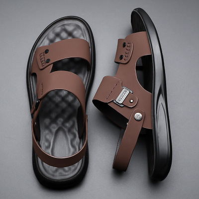厂家男士凉鞋夏季2025新款潮流休闲外穿凉拖鞋运动户外网红款