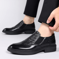商务皮鞋男2025新款手工真皮日常休闲鞋牛皮鞋子经典牛津男鞋