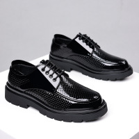 休闲皮鞋男春季新款商务正装英伦风黑色感男士结婚新郎SJ-1