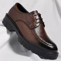 内增高皮鞋男增高男鞋高级感商务正装男士结婚新郎鞋SJZ81-1