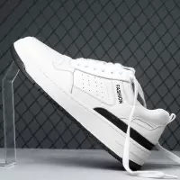 2025春季新款潮流百搭透气增高休闲鞋男士真皮小白鞋厚底学生板鞋